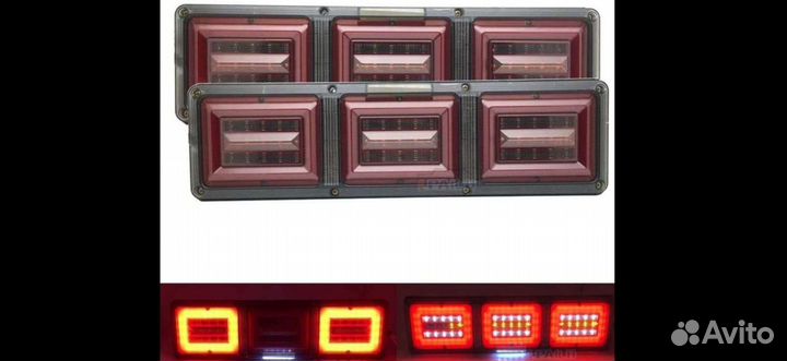 Фонарь задний Газель, Валдай диод квадрат 2шт