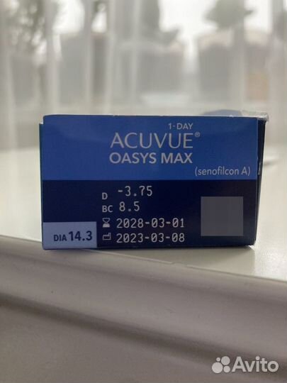 Линзы контактные acuvue oasys max