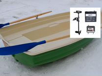 Вёсельная лодка с электромотором Тортилла-305 с Ру