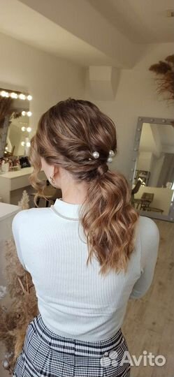 Праздничные прически, локоны, пучки