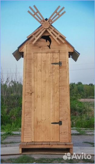 Дачный туалет с лебедем IQG