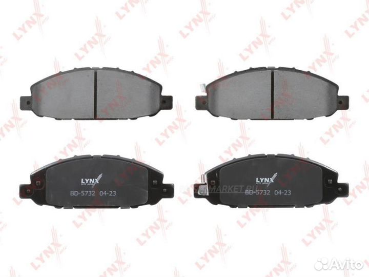 Lynxauto BD-5732 Колодки тормозные дисковые зад пр