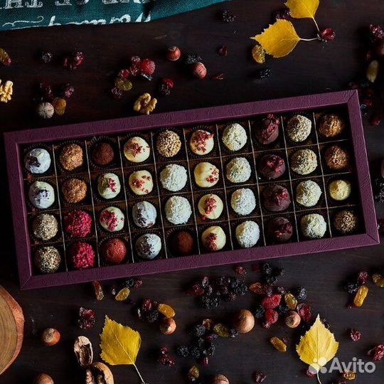 Шоколадный набор трюфелей на 40 конфет
