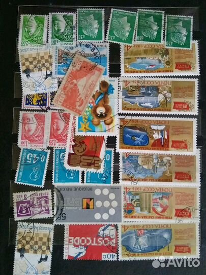 Марки СССР и Европа, Америка, Азия, 70-80 гг