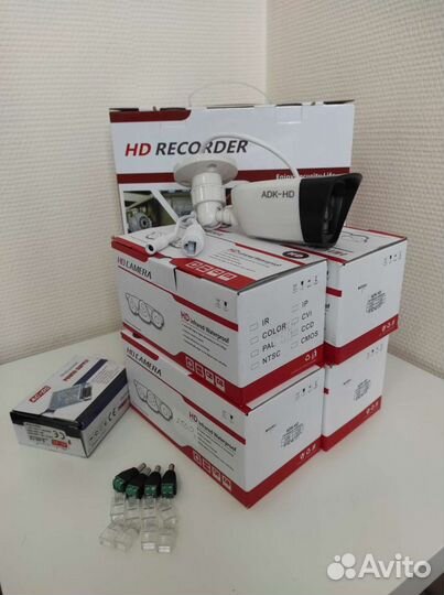 Комплект видеонаблюдения ip 4 камеры 3 Mpx