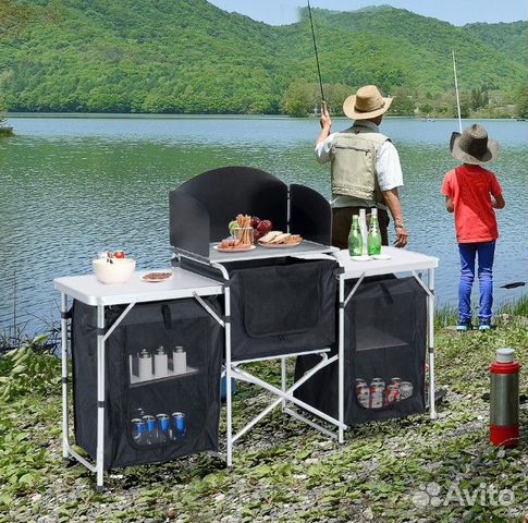 Складная кемпинговая туристическая кухня