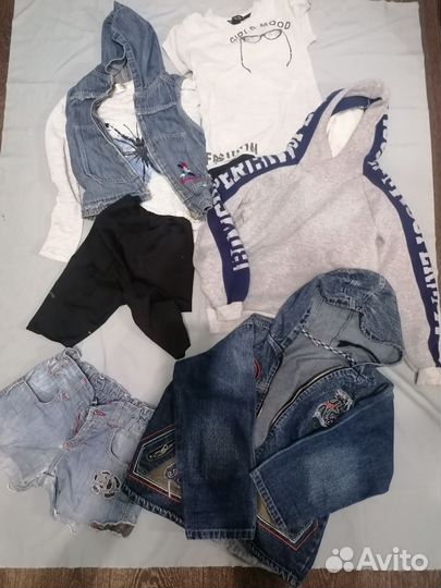 Детские вещи пакетом для девочки 110 116