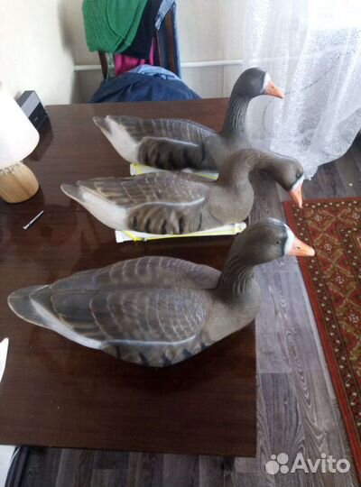 Чучела гусей плавающие,цена за 3 шт