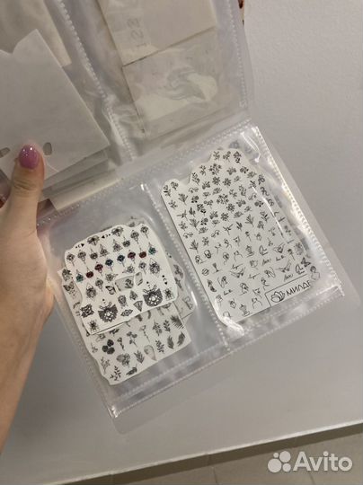 Гель лак для ногтей, наклейки, блестки