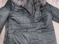 Пуховик с натуральным мехом, зимняя куртка
