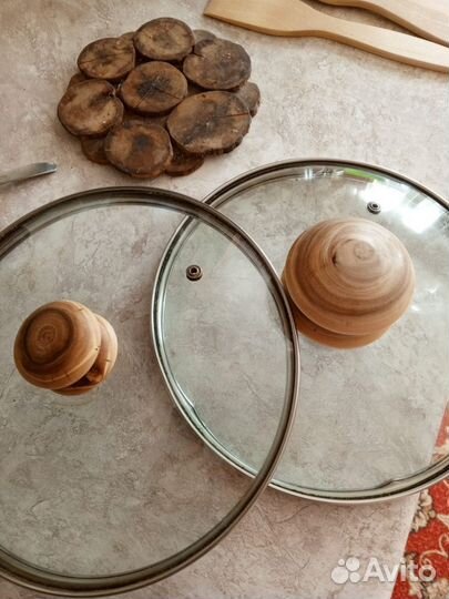 Деревянные ручки для крышек, посуды