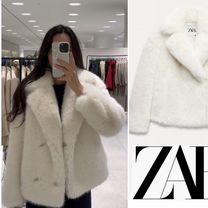 Шуба zara белая