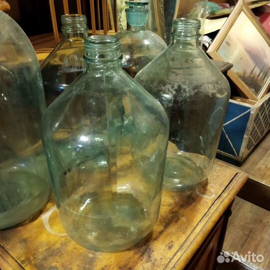 Бутыли 10 литров. Стекло СССР