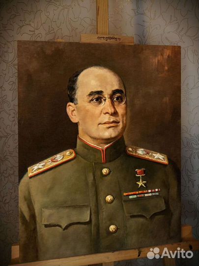 Портрет Берия Л. П на холсте 40х50см