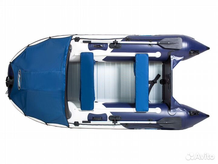 Лодка пвх Gladiator C370AL бело/темно-синий