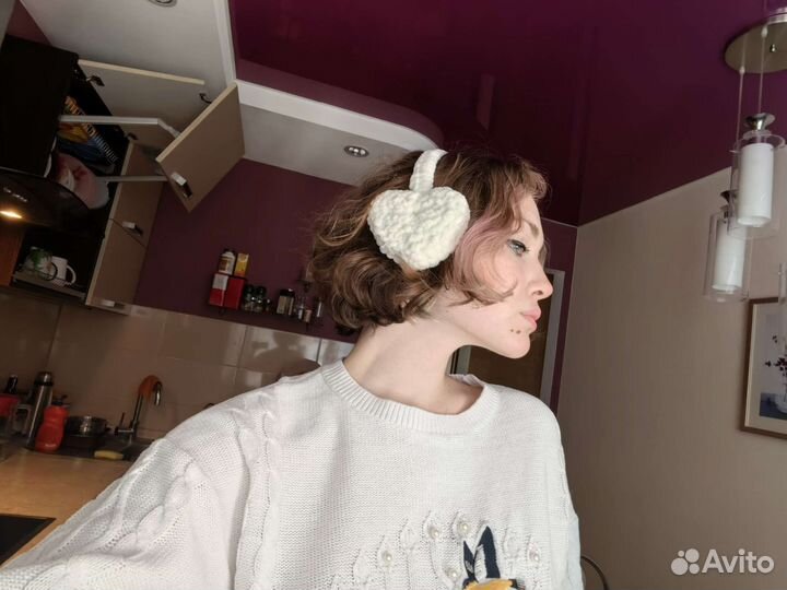 Вязанные наушники (handmade)