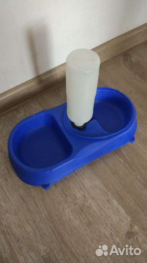 Кормушка автопоилка для животных двойная