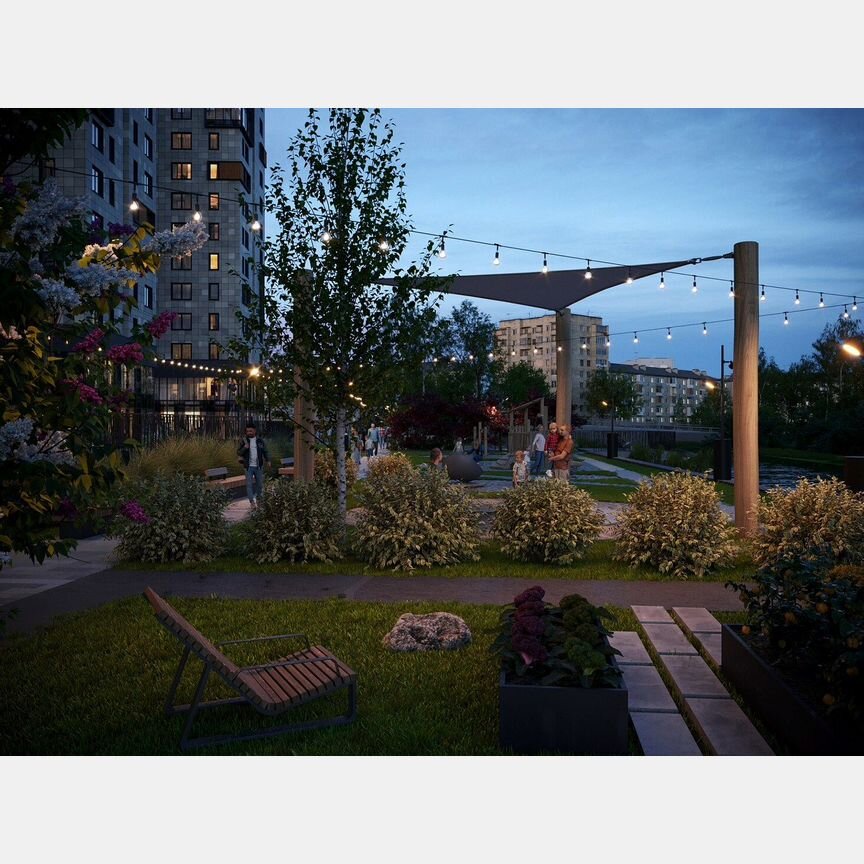 2-к. апартаменты, 61,7 м², 4/13 эт.