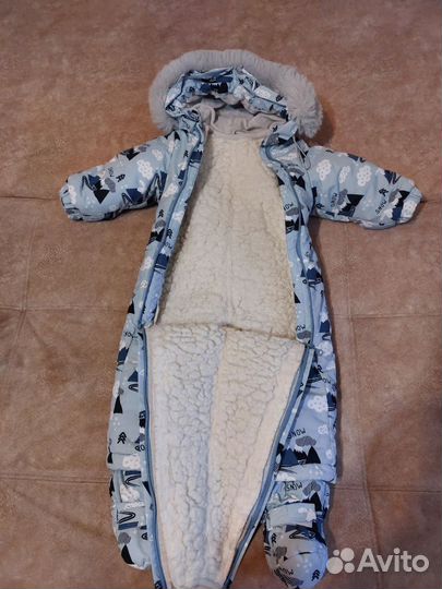 Зимний комбинезон трансформер 74-80