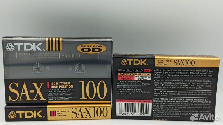 Новая аудиокассета TDK SA-X / TDK SD