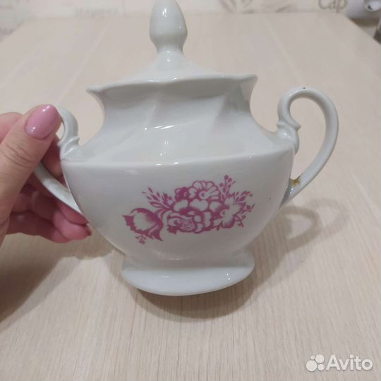 Сахарница фарфор СССР