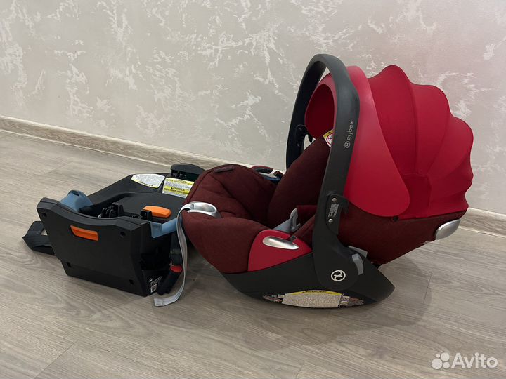 Автолюлька cybex cloud q plus с базой isofix