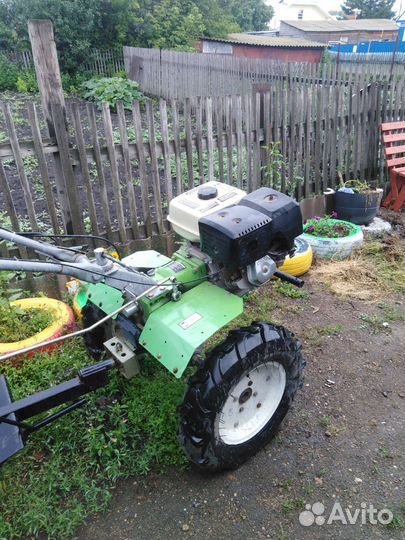 Мотоблок с телегой