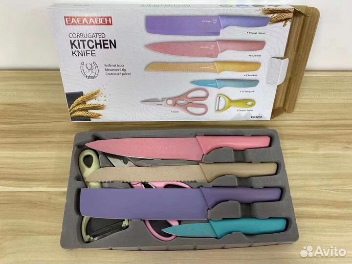 Набор ножей кухонных новые