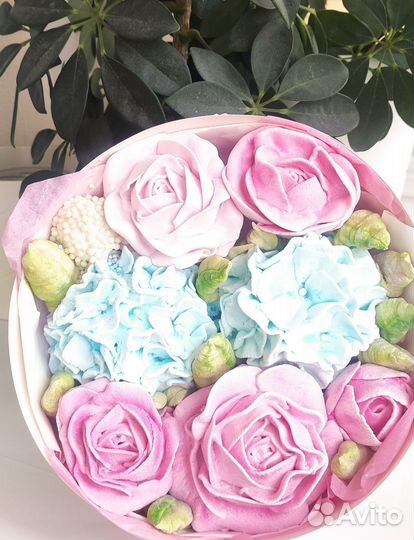 Цветы из зефира ручной работы на любой праздник