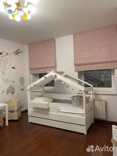 Римские шторы для девочки в спальню