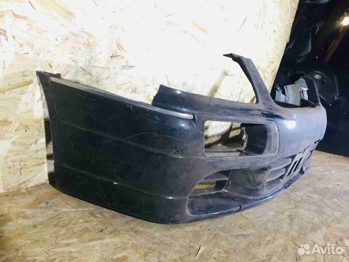 Бампер передний Рестайл Nissan Stagea WC34 Чёрныйц