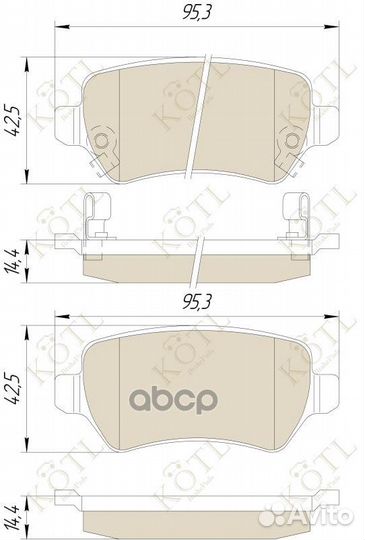 Колодки тормозные 1515KT kotl