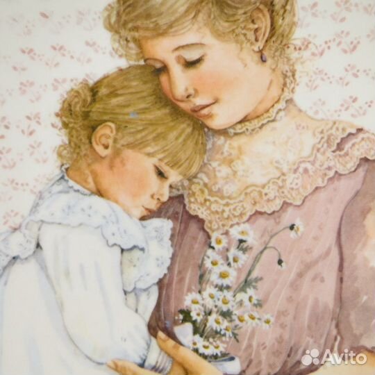 Тарелка Старомодный День Матери: Маргаритки маме