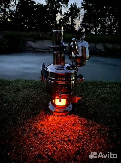 Самовар на дровах углях )