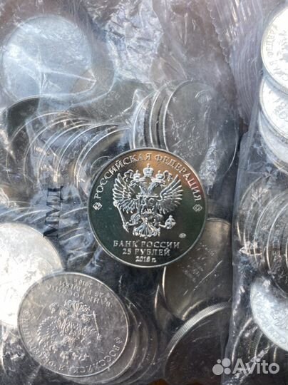 Монета 25 чм 2018 кубок fifa