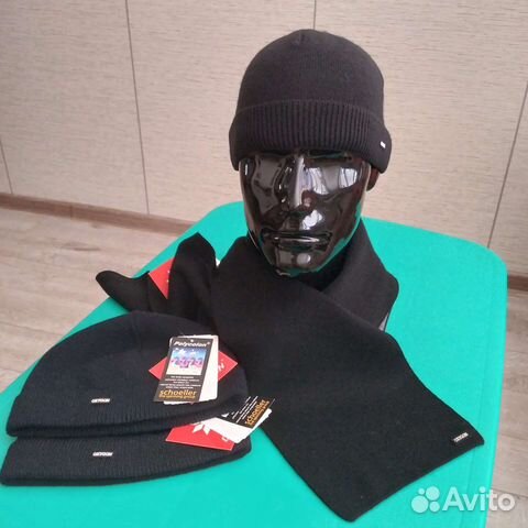 Шапка,шарф мужской