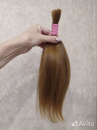 Волосы 34 см натуральные русые срез донорский