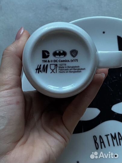 Тарелка и чашка hm home бэтмен batman