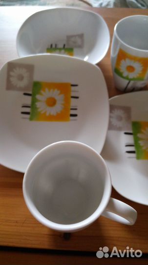 Фарфоровый набор посуды на двоих