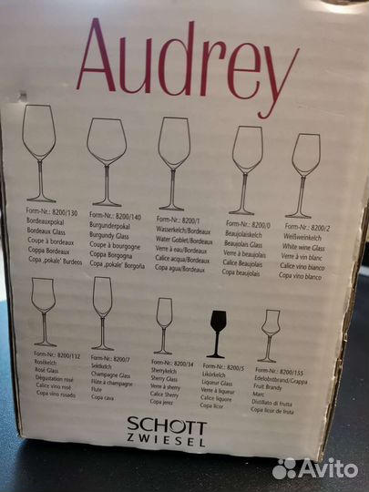 Бокалы для ликёра (стопка на ножке)