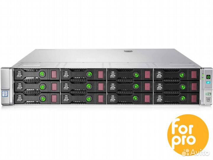 Сервер HP DL380 Gen9 12LFF 2SFF 2xE5-2637v4 32GB