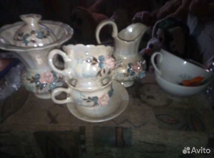 Посуда, тарелки, сахарница, времен СССР