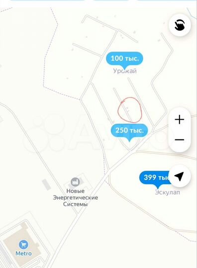 Участок 7,5 сот. (СНТ, ДНП)