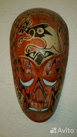 Маска деревянная, хэндмэй