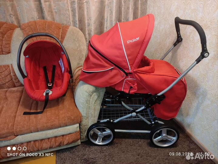 Коляска 3 в 1: трансформер + автолюлька CAM