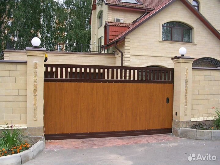 Откатные ворота под ключ