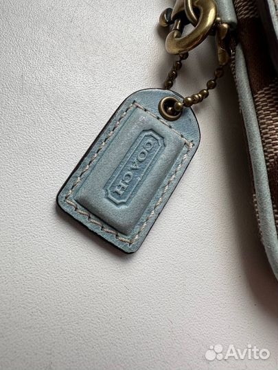 Винтажный клатч Coach Monogram Y2K кошелек кожа