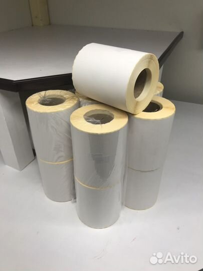 Термоэтикетки 100х150 эко 300шт/рулон все размеры