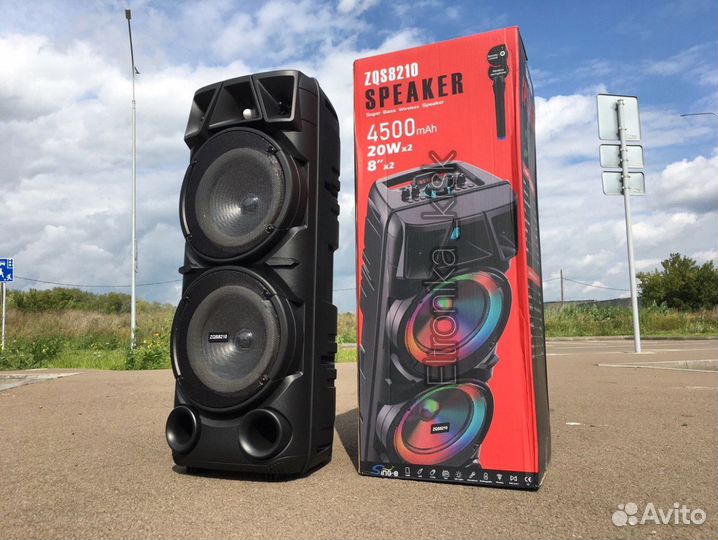 Портативная колонка с микрофоном