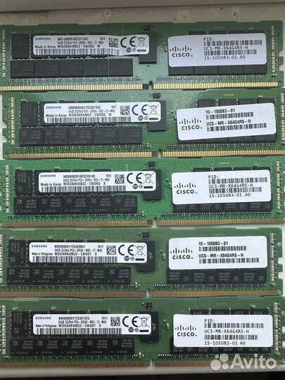 Оперативная память Samsung DDR4 64GB ECC REG 2666